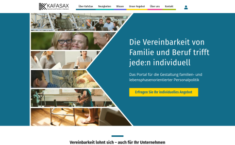 KaFaSax: ein Portal zur Verbesserung der Vereinbarkeit von Karriere und Familie in Sachsen|www.kafasax-portal.de